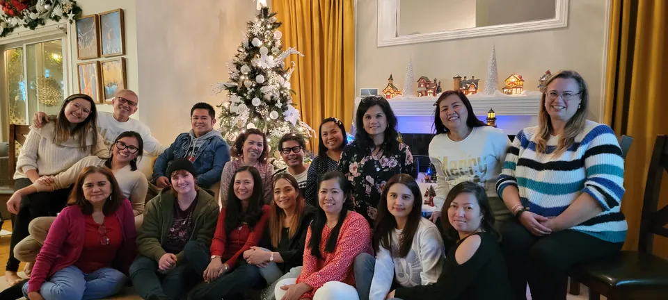 The Mommy’s Kids team together at a holiday celebration