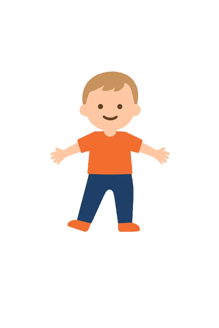 Illustration of a child in the Toddlers program